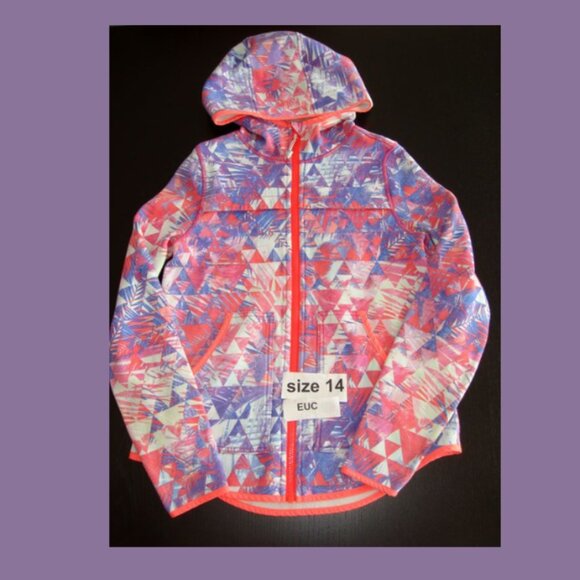 Ivivva Other - Ivivva Girl by Lululemon 🍋Warm Moments Jacket Thumbholes Pockets Fleece size 14